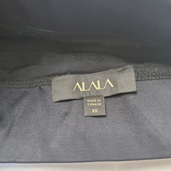 Alala XS Zip It Up Athletic Bra Black - Picture 4 of 7